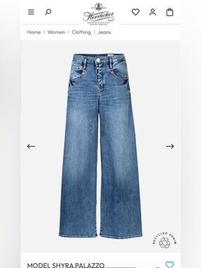 Herrlicher Women’s Wide-Leg Palazzo Jeans, Size 26